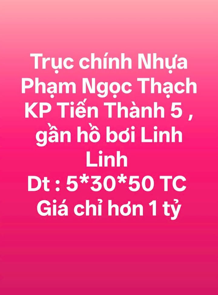 Đất nền Tiến Thành, Đồng Xoài 150m² giá 1 tỷ - Cơ hội đầu tư sinh lời!