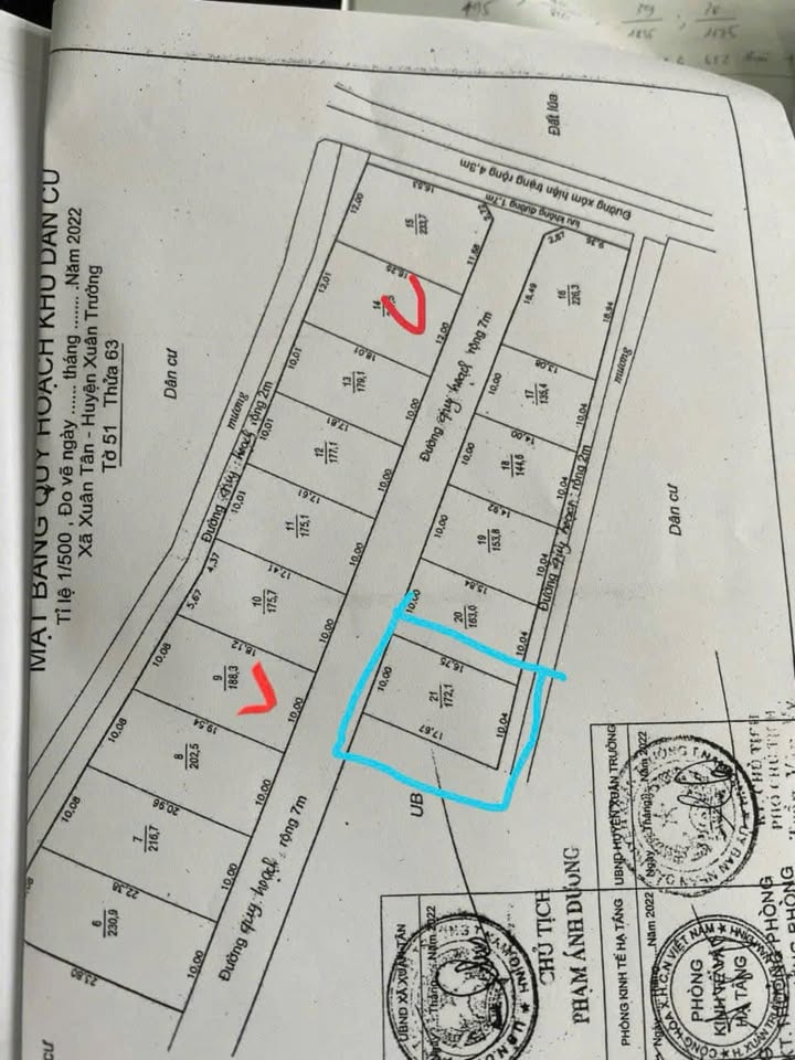 Đất thổ cư 172m² 2 mặt tiền tại Xuân Tân, Nam Định - Sổ đỏ chính chủ!