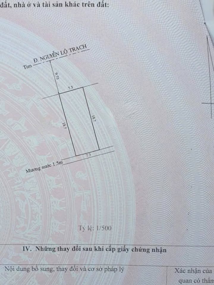 Đất mặt tiền đường Nguyễn Lộ Trạch 136m² giá 7 tỷ - Đầu tư sinh lời hấp dẫn!