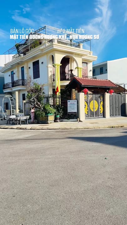 Bán lô đất góc 243,1m² đường Hương Khê, Huế - Giá 4,86 tỷ, sổ hồng sẵn!