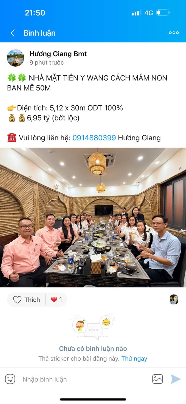 Nhà mặt tiền Y Wang Buôn Ma Thuột 153.68m² giá 6.95 tỷ - Đầu tư sinh lời!