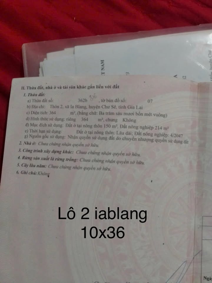 Đất thổ cư 150m² tại xã Ia Blang, huyện Chư Sê giá 620 triệu - Đường bê tông thông thoáng!
