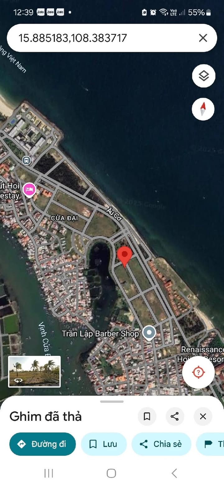 Đất nền Cửa Đại - Hội An 425m² giá 13.6 tỷ - Góc 2 mặt tiền sát biển!