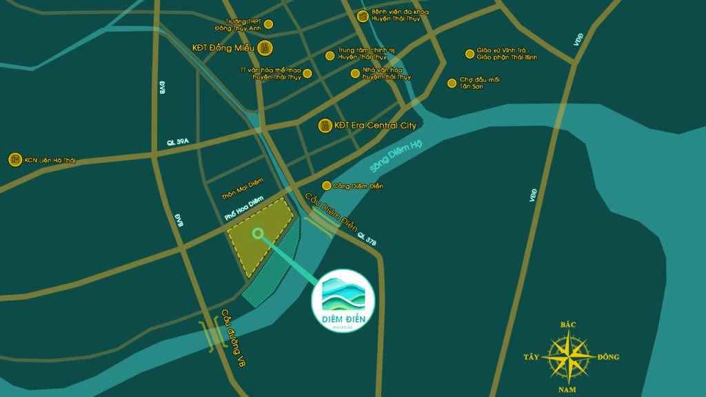 Đất nền Riverside Mai Diêm Thái Bình 108m² giá 3.024 tỷ - Sổ đỏ sang tên ngay!