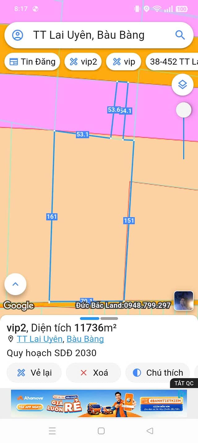 Đất mặt tiền đường Tạo Lực, Phú Giáo, 1,2ha giá 12 tỷ - Cơ hội đầu tư tuyệt vời!