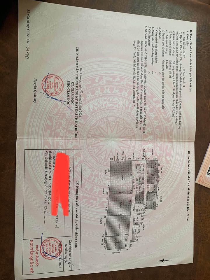 Đất 2 mặt tiền Ngõ 9 Nhật Tân, Tứ Minh 45.8m² - Giá cực tốt chỉ 850 triệu!