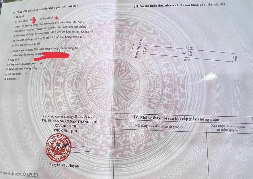 Đất nền Chí Linh 348m² giá chỉ hơn 1 tỷ - Cơ hội đầu tư hấp dẫn!