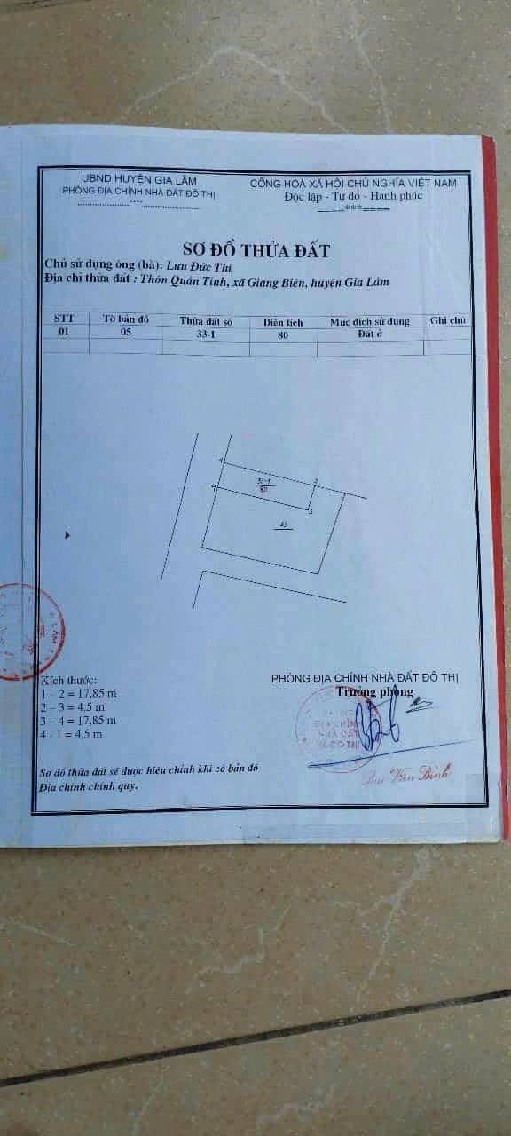 Đất mặt phố Giang Biên, Long Biên, 80m² giá 16 tỷ - Cơ hội đầu tư hấp dẫn!