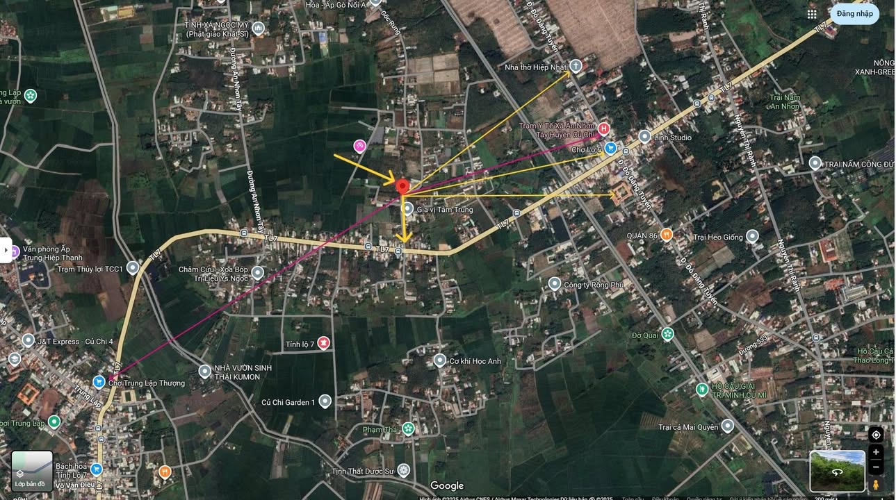 Lô đất góc 2 mặt tiền đường nhựa 1246m² tại An Nhơn Tây giá 4.2 tỷ - Cơ hội đầu tư hấp dẫn!