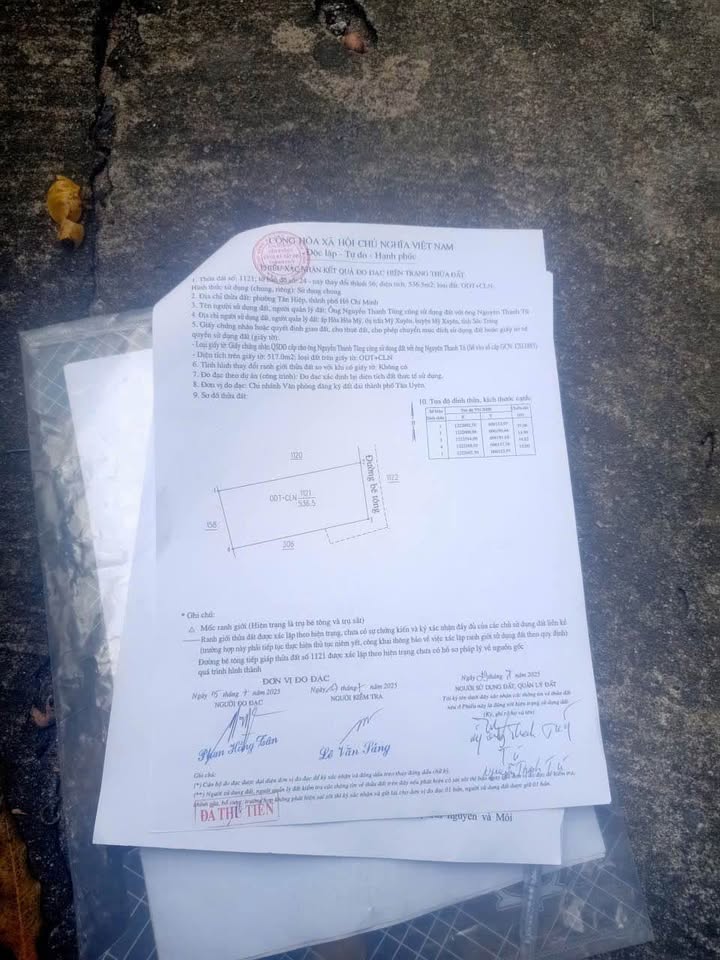 Đất nền phường Tân Hiệp 540m² giá 2 tỷ - Đầu tư sinh lời ngay!