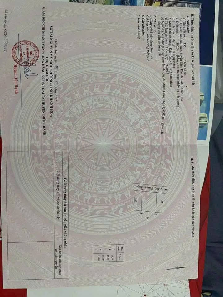 Đất ở xã Suối Tiên, Diên Khánh 300m² giá 1.65 tỷ - Cơ hội đầu tư tuyệt vời!