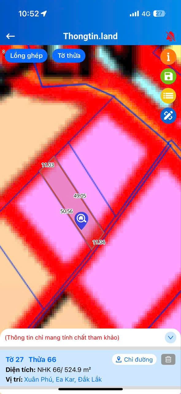 Đất nền xã Xuân Phú, Ea Kar 550m² giá 125 triệu - Sổ hồng chính chủ