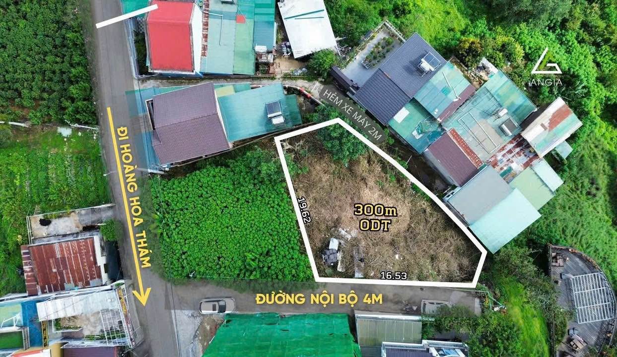 Đất Hoàng Hoa Thám, Đà Lạt 300m² giá 9 tỷ - View thung lũng tuyệt đẹp!