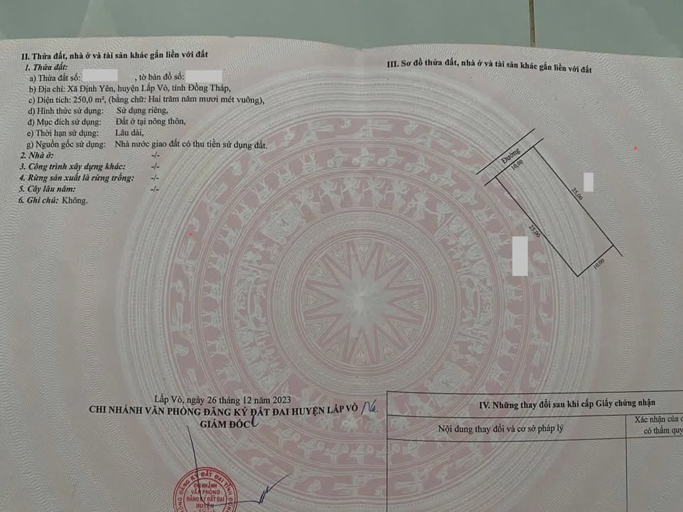 Đất thổ cư 250m² mặt tiền tại Bàu Bùn - Định Yên - 700m² giá 750 triệu - Đầu tư lý tưởng!