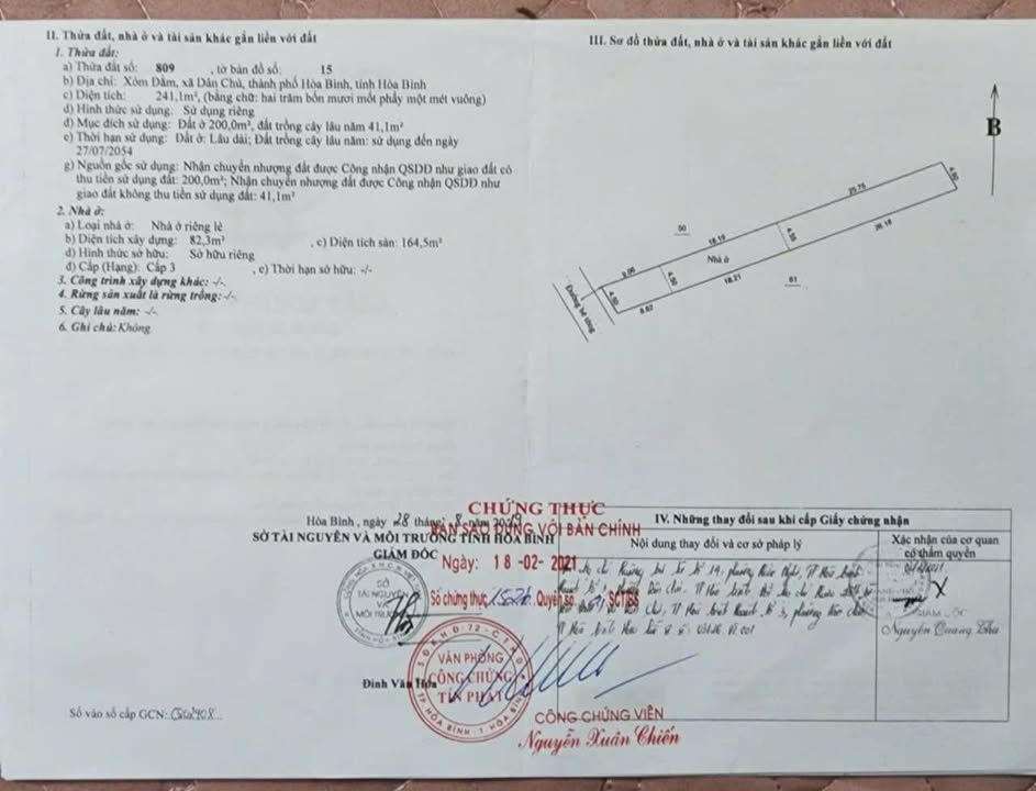 Nhà phố xóm Đầm, phường Dân Chủ, TP Hòa Bình 241m² giá 2.45 tỷ - Sẵn sàng vào ở!