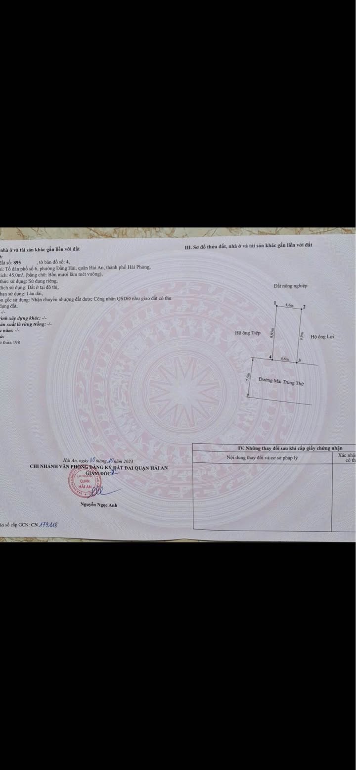 Đất mặt đường Mai Trung Thứ, Đằng Hải 45m² chỉ 3.6 tỷ - Vị trí kinh doanh sầm uất!