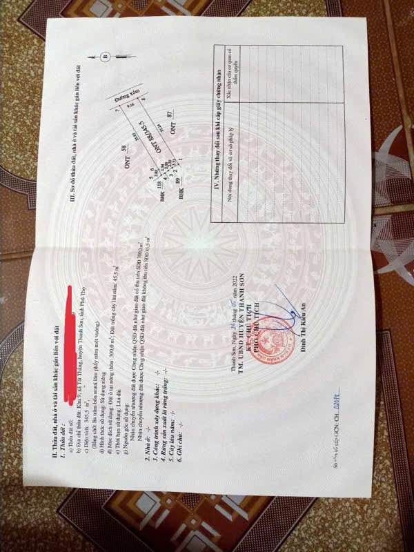 Đất thổ cư xã Tất Thắng, Thanh Sơn, Phú Thọ 10m² - Đường to, ô tô tránh nhau thoải mái!