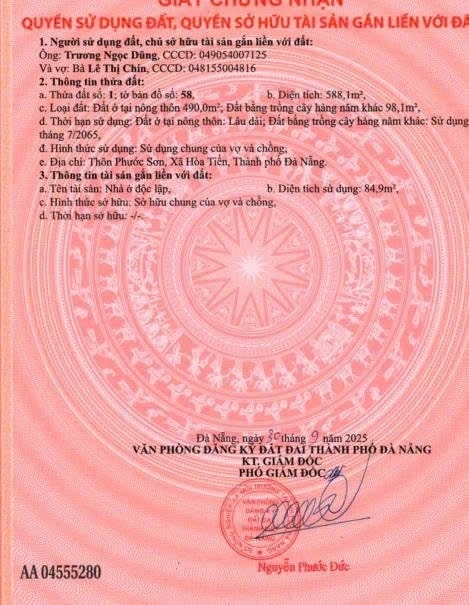 Lô đất Hòa Tiến, Hòa Vang, Đà Nẵng 588,1m² giá 3.25 tỷ - Đầu tư sinh lời ngay!