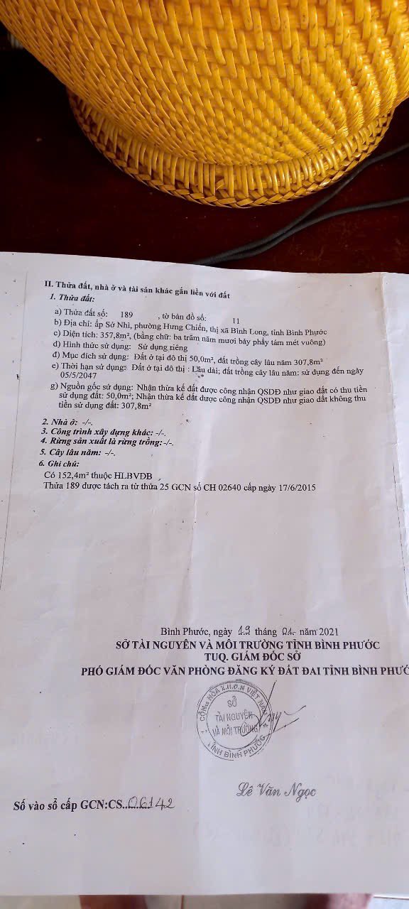 Đất nền 2 mặt tiền phường Bình Long, 370m² giá chỉ 400 triệu - Cơ hội đầu tư tuyệt vời!