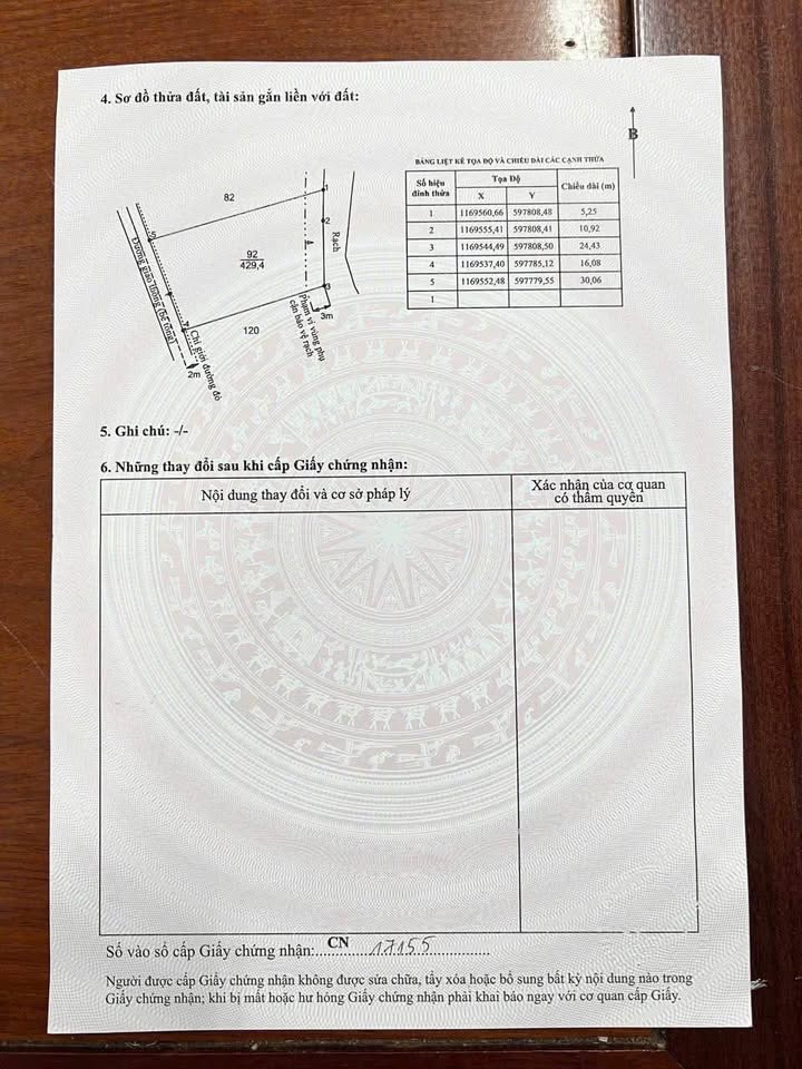 Đất vườn 429m² tại xã Long An giá 1.15 tỷ - Đường xe ô tô tới nơi!