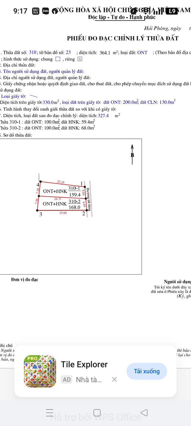Đất liền kề thôn Phục Lễ, xã Kẻ Sặt, 159m² giá 1.5 tỷ - Cơ hội đầu tư hấp dẫn!