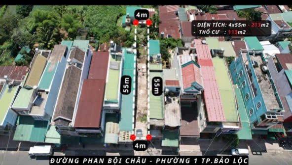 Đất nền thổ cư Bảo Lộc 200m² giá 6.5 tỷ - Mặt tiền đường Phan Bội Châu