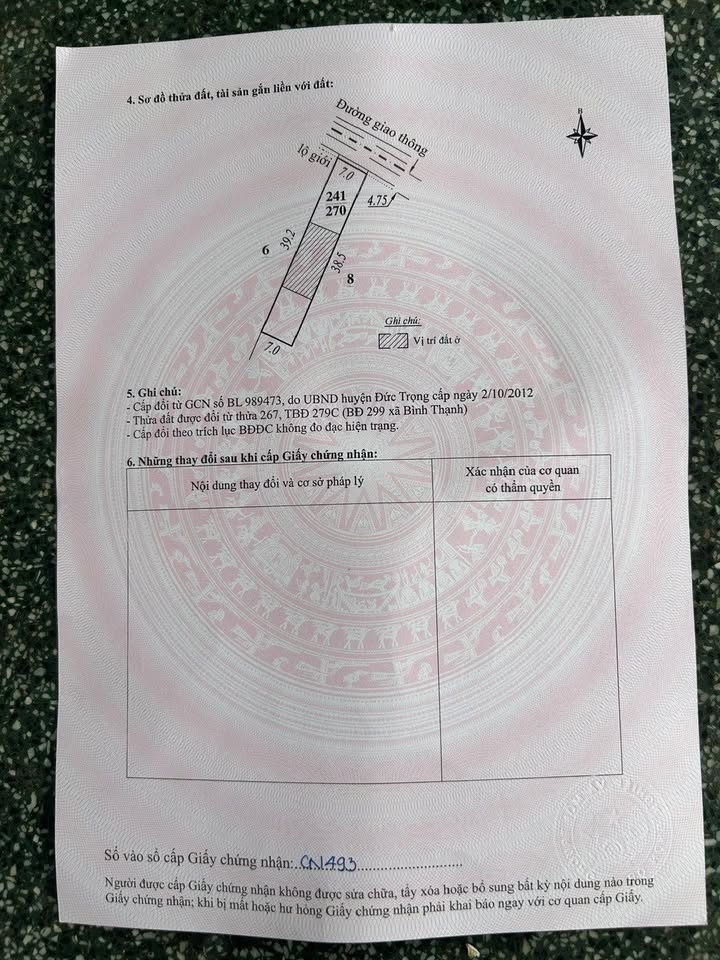 Lô đất tại Thanh Bình - Đức Trọng, 100m² chỉ 1.02 tỷ - Cơ hội đầu tư hiếm có!