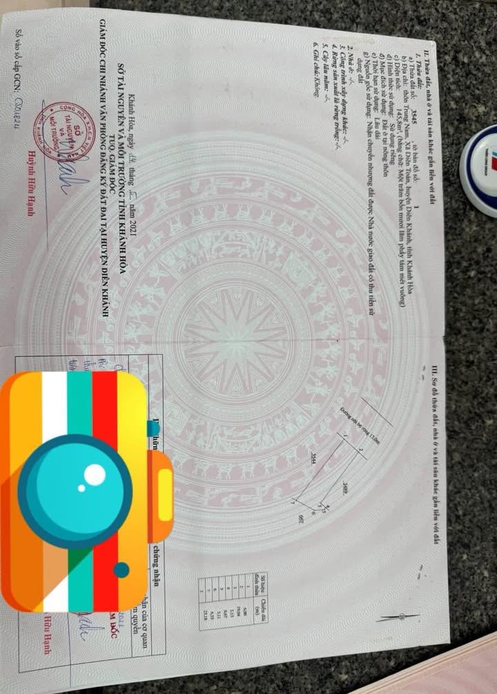 Đất thổ cư 145.8m² xã Diên Khánh giá chỉ 2.1 tỷ - Chính chủ cần bán gấp!