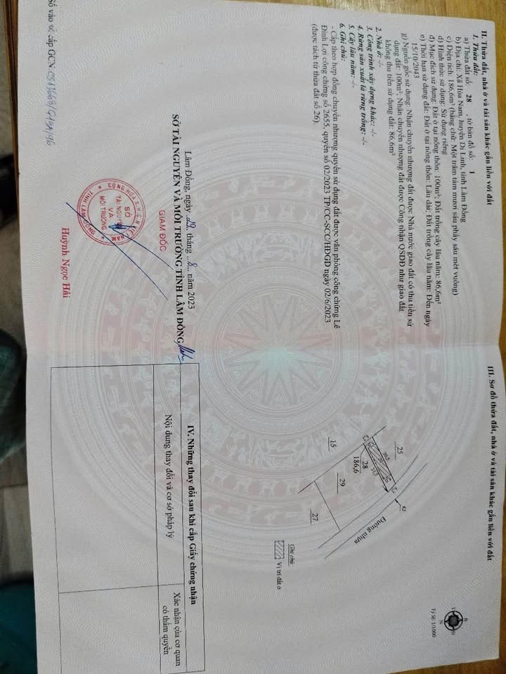 Đất nền Tân Lạc 192.2m² giá 950 triệu - Chính chủ bán gấp!