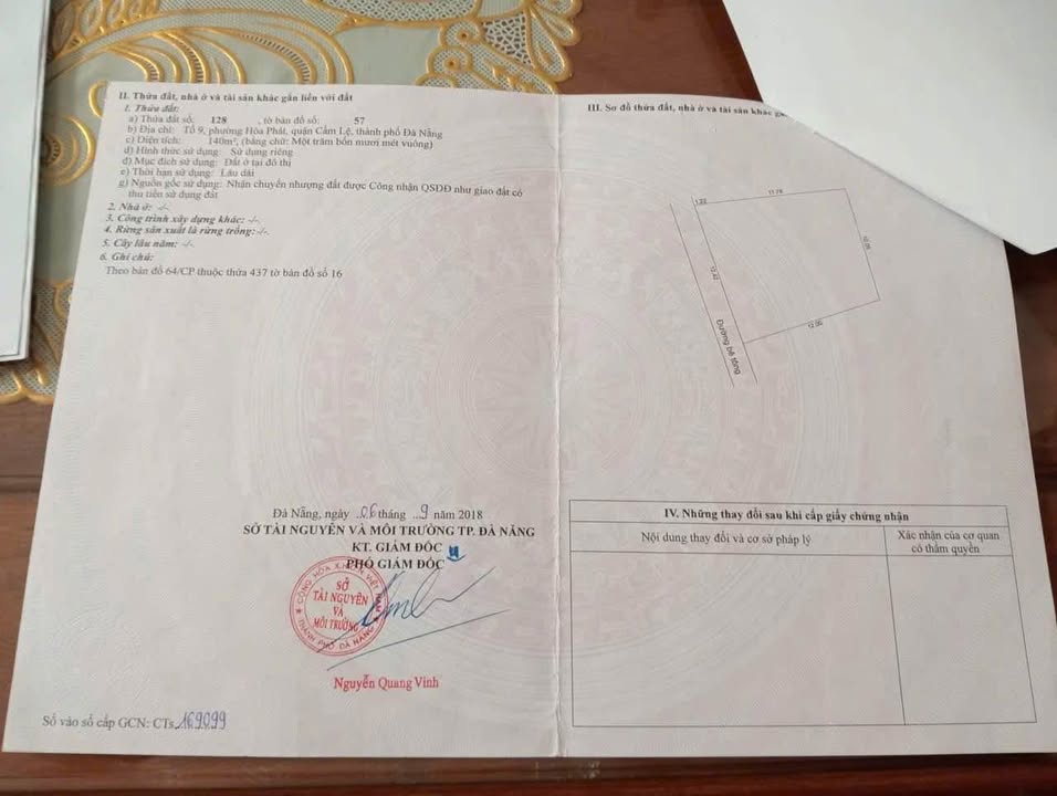 Đất nền đường Tôn Đản, Cẩm Lệ, 140m² giá 2.75 tỷ - Vị trí đẹp, kinh doanh thuận lợi!