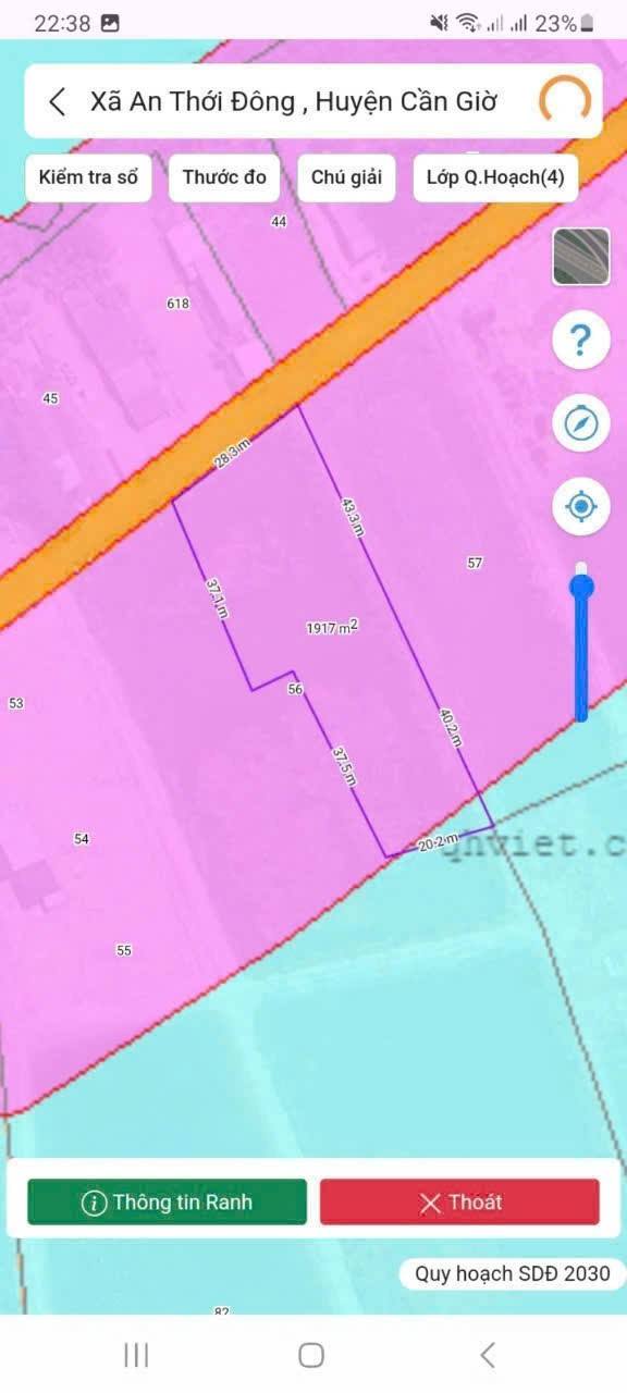 Đất nền 2000m² xã An Thới Đông, Cần Giờ giá 7.6 tỷ - Đường nhựa 7.5m thuận tiện!