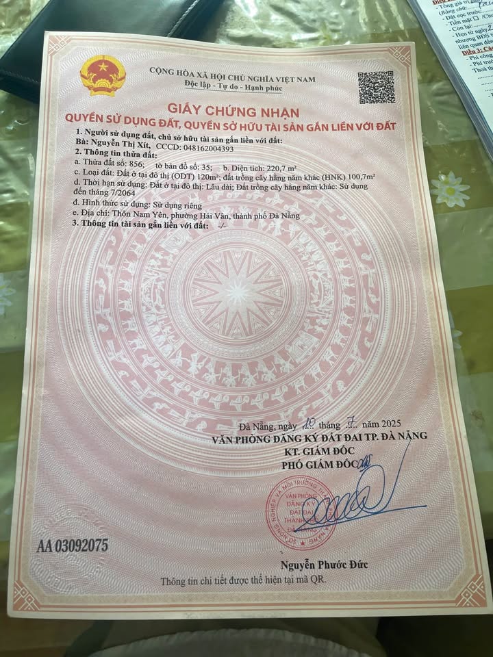 Đất nền Hòa Bắc, Liên Chiểu 220m² giá chỉ 1.33 tỷ - Cơ hội đầu tư tuyệt vời!