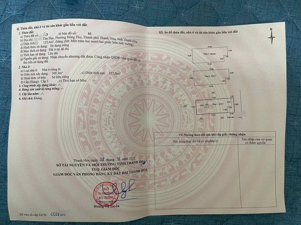 Biệt thự mini phố cổ Đông Thọ 123m² giá 4 tỷ - Gần Quảng trường Lam Sơn!