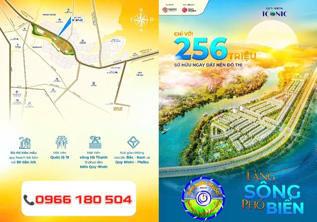 Đất nền Quy Nhơn Iconic 80m² giá 256 triệu - Cơ hội đầu tư vàng!