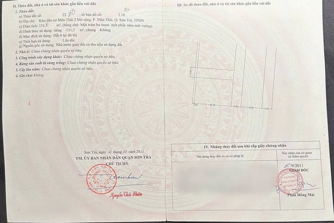 Đất mặt tiền Nguyễn Sáng, Đà Nẵng 131.5m² giá 17.5 tỷ - Cơ hội đầu tư hấp dẫn!