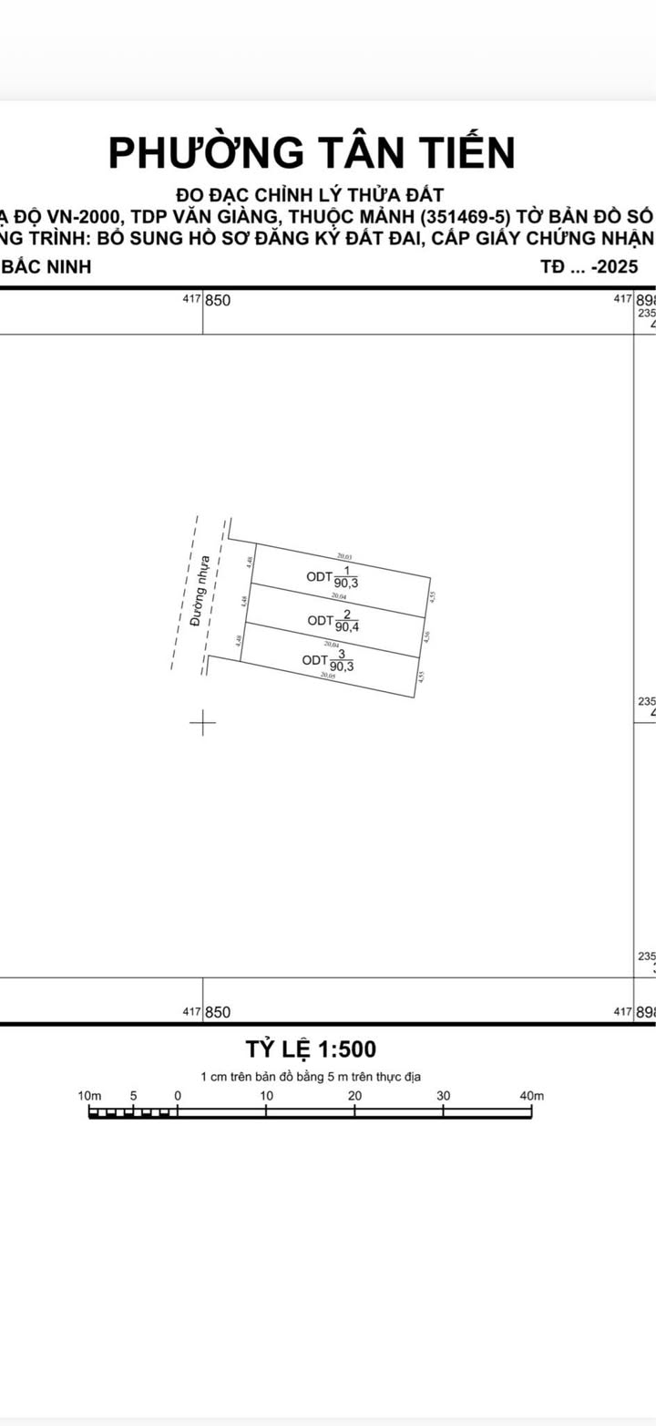 Đất nền 90m² phường Tân Tiến, Bắc Ninh giá 2.15 tỷ - Cơ hội đầu tư hấp dẫn!