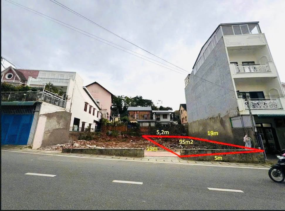 Đất mặt tiền Trần Nhật Duật, Đà Lạt 95m² giá 10 tỷ - Đầu tư lý tưởng!
