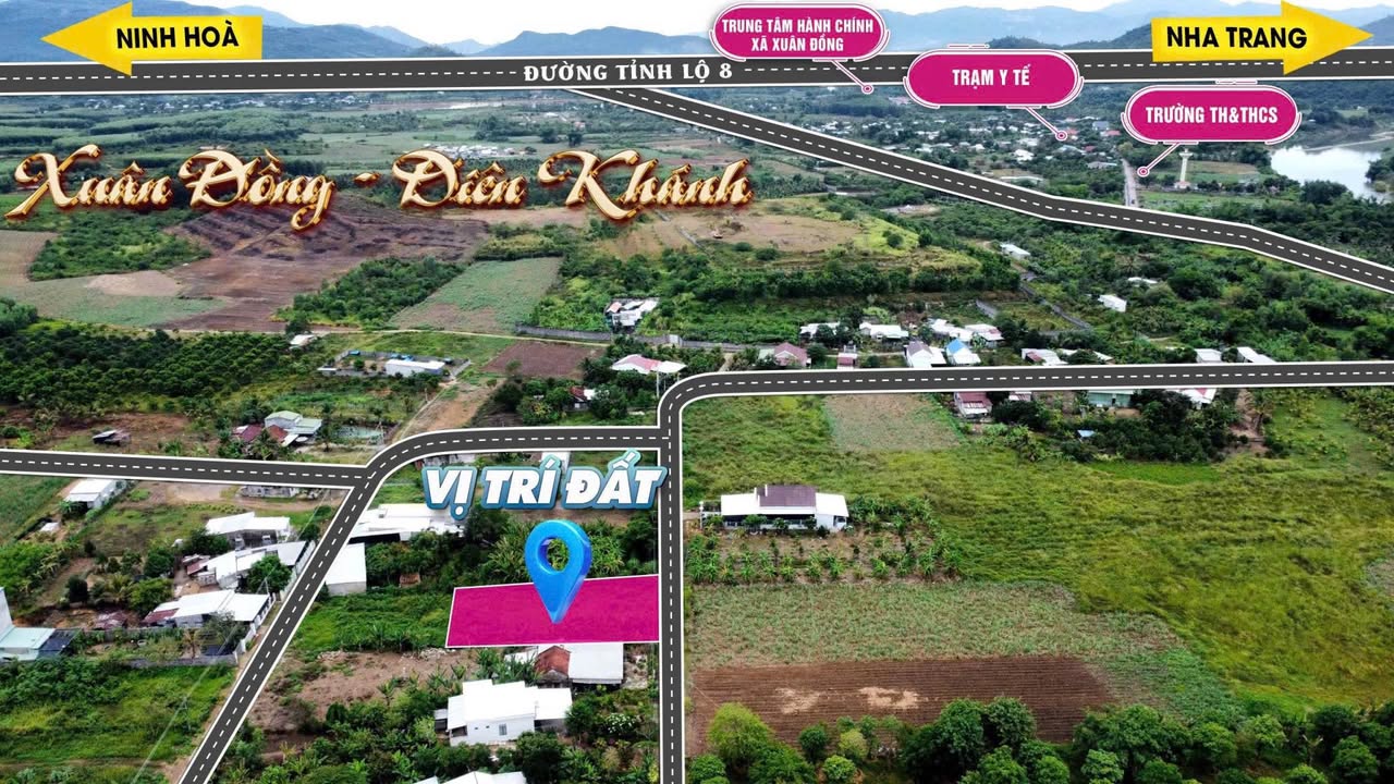 Đất nền Diên Lâm, Diên Khánh - 220m² chỉ 650 triệu, cơ hội đầu tư tuyệt vời!