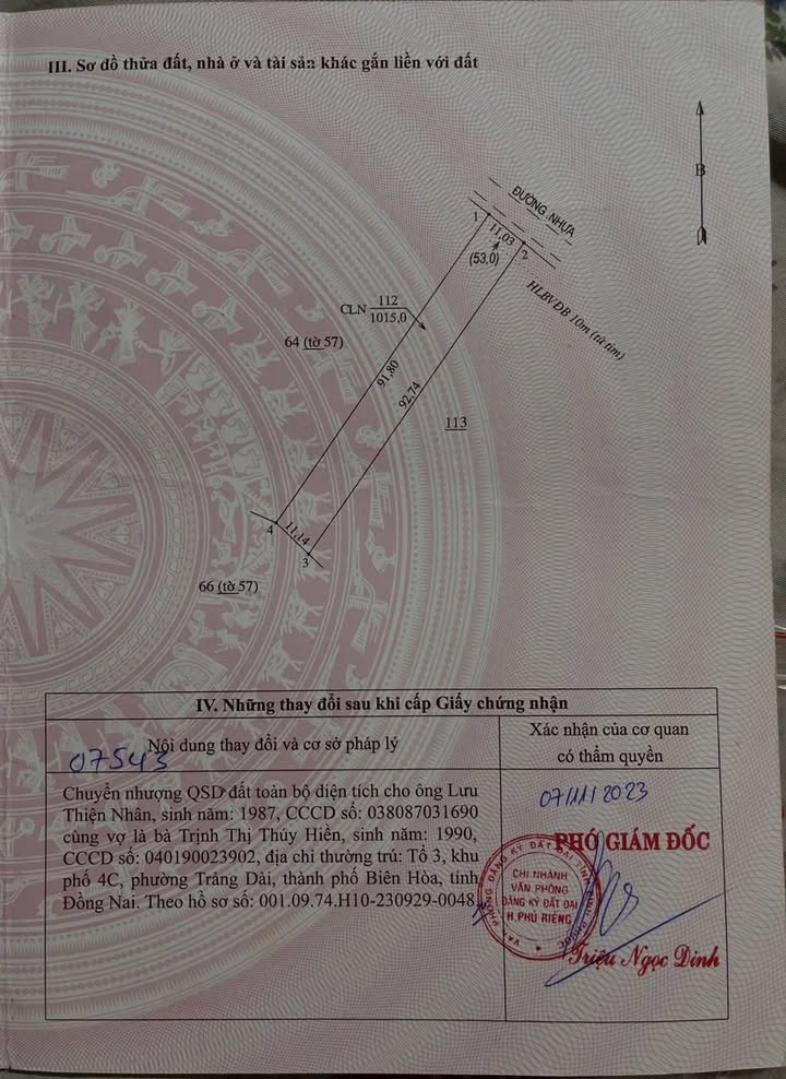 Đất nền đẹp tại xã Phước Tân, huyện Phú Riềng, 1015m² - Đầu tư sinh lời ngay!