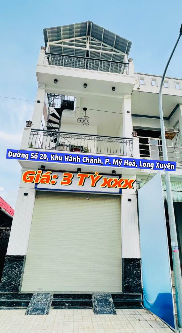 Nhà 1 trệt 1 lầu tại Mỹ Hòa, Long Xuyên 66.5m² giá 3 tỷ - Nội thất cao cấp, sẵn sàng ở ngay!