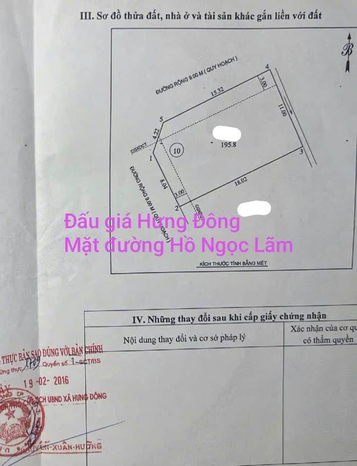 Đất góc kinh doanh mặt đường Hồ Học Lãm 195.8m² giá 7 tỷ - Cơ hội đầu tư hấp dẫn!