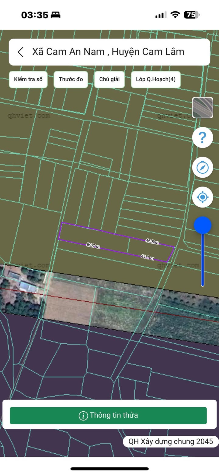 Đất thổ cư 1880m² tại thôn Vĩnh Đông, Cam An Nam - Giá chỉ 1 tỷ VND!