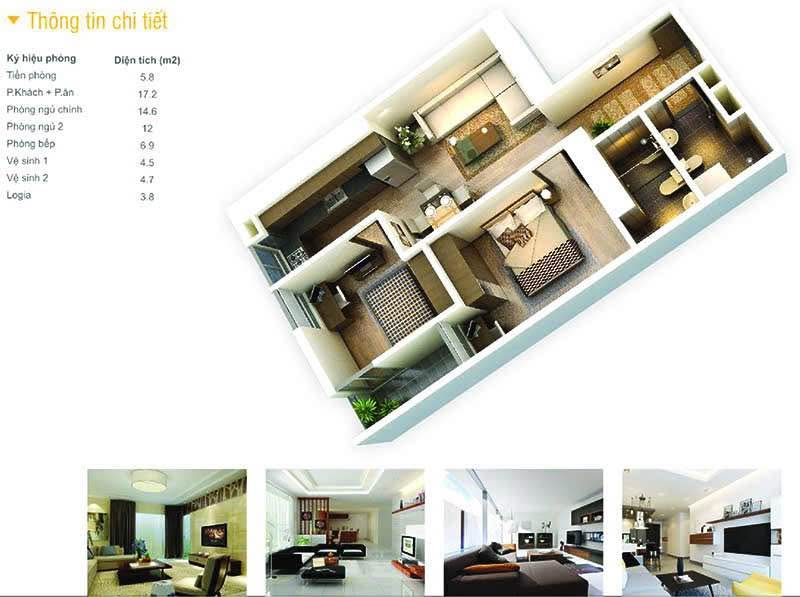 Căn hộ The Pride 70m² giá 5.2 tỷ - Nhà đẹp, đầy đủ nội thất!