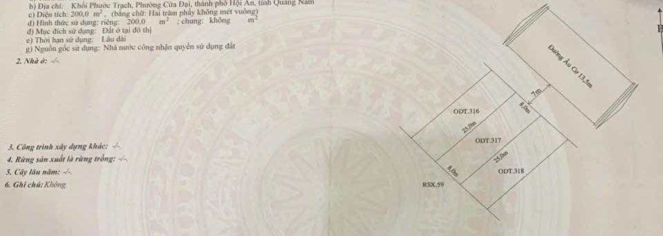 Đất nền trung tâm Hội An 200m² giá thỏa thuận - Đầu tư sinh lời ngay!