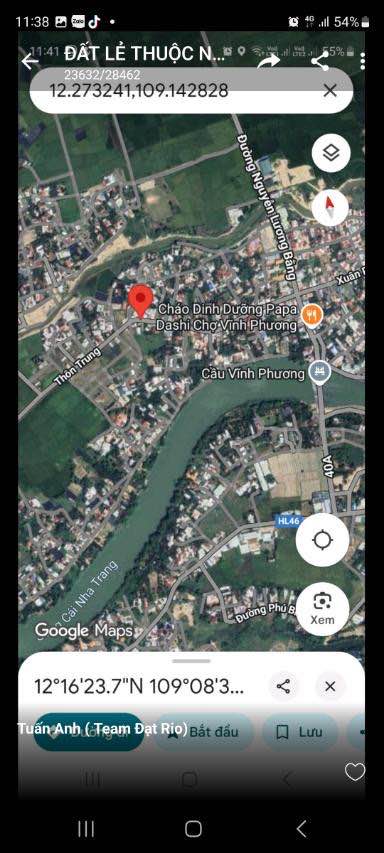 Đất mặt tiền thôn Trung, Vĩnh Phương, Nha Trang 209m² giá 3.135 tỷ - Cơ hội đầu tư hiếm có!