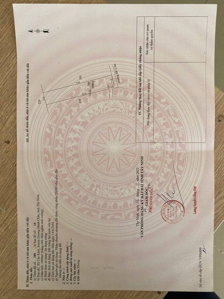 Đất nền Cầu Khởi Dương Minh Châu 1000m² giá 220 triệu - Cơ hội đầu tư hiếm có!