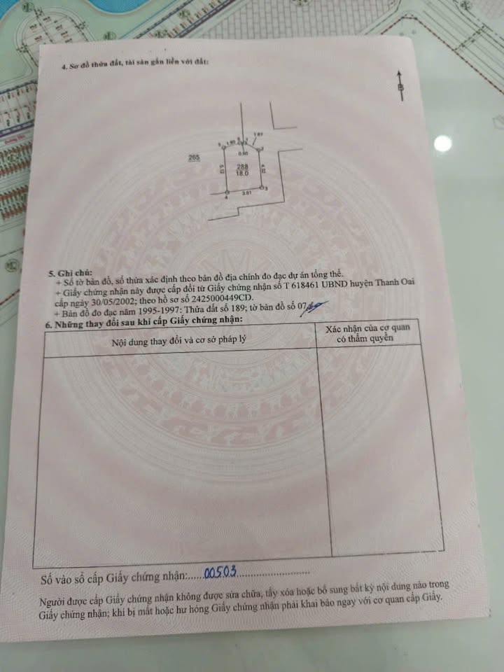 Đất nền Tam Hưng, Thanh Oai 26m² giá 950 triệu - Sổ đỏ chính chủ, ô tô vào tận nơi!