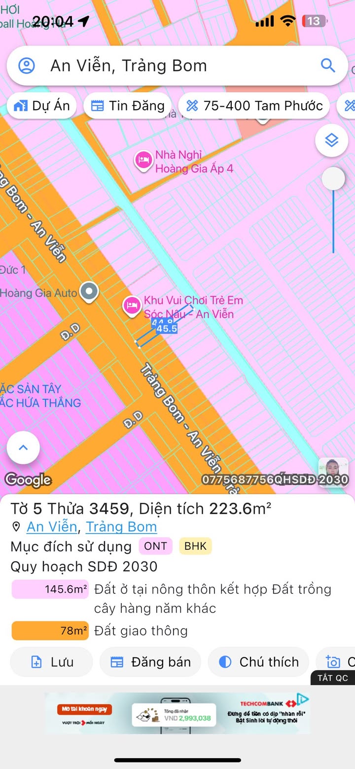 Bán FrontHouse mặt tiền Phùng Hưng, Biên Hòa 225m² - Kinh doanh sầm uất!