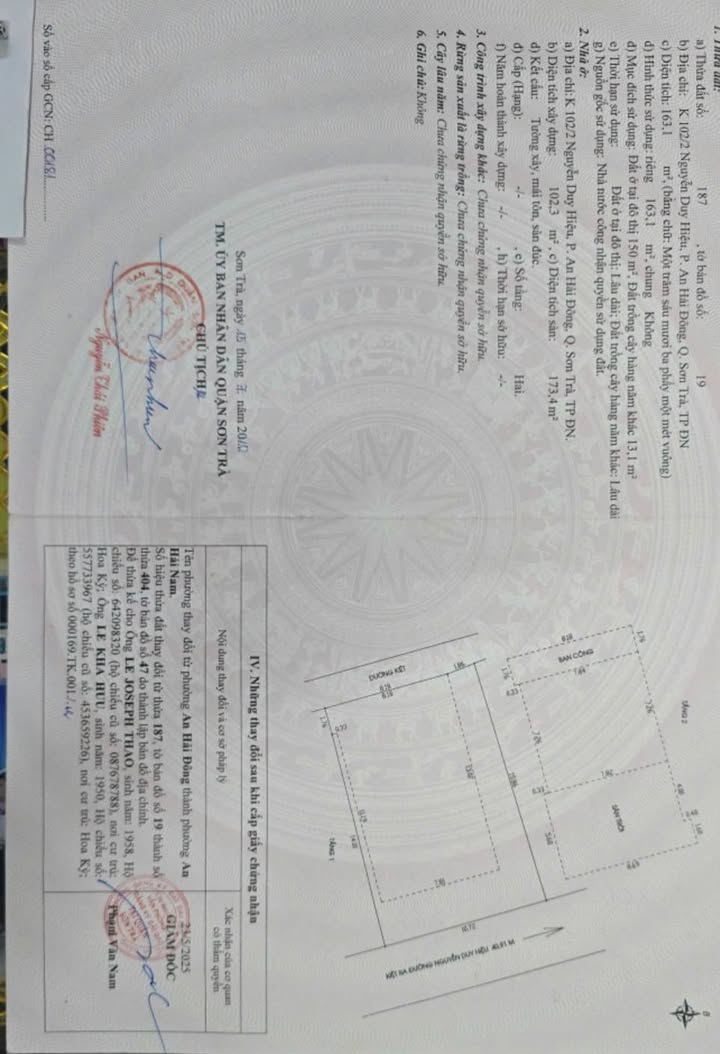 Đất nền kiệt ô tô 102 Nguyễn Duy Hiệu, Đà Nẵng 163m² - Vị trí đẹp xây căn hộ!