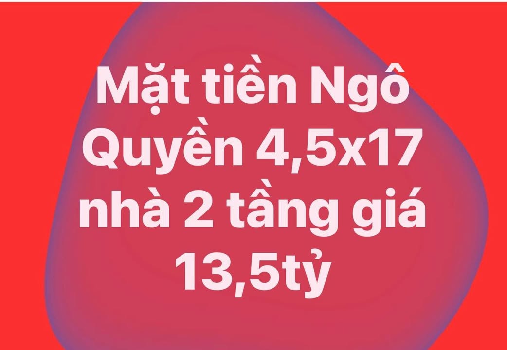 Nhà mặt tiền 2 tầng đường Ngô Quyền Buôn Ma Thuột 76.5m² giá 13.5 tỷ - Đầu tư sinh lời nhanh chóng!